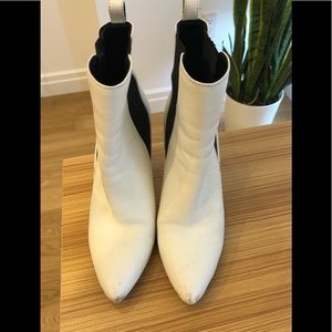 White Vince Camuto Booties